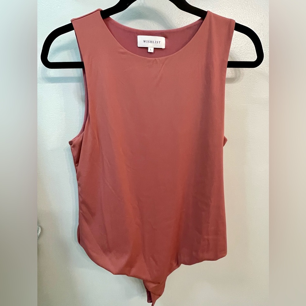 Mauve double-lined bodysuit